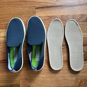 Rothy’s The Original slip on sneakers navy blue, women’s size 7